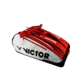 Victor Racketbag Multithermobag 9034D (Schlägertasche, 3 Hauptfächer, Schuhfach) 2024 weiss/rot